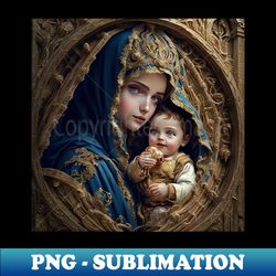 Madonna and Child - Modern Sublimation PNG File - Create with Confidence