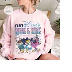 run disney wine & dine half marathon weekend 2023 shirt, alice mirabell run disney shirt,  rundisney marathon shirt