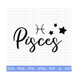 pisces svg, zodiac sign svg, astrology sign svg, zodiac symbol svg, constellation sign svg, astrology, horoscope, cut file cricut,silhouette