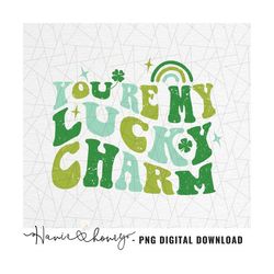 st patrick's day sublimation - st patrick's png  - lucky clover png - retro png - vintage sublimation - rainbow - lucky