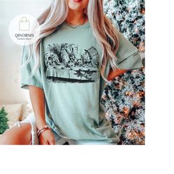 alice in wonderland line shirt - mad hatter vintage illustration tee, cute trendy unbirthday party tshirt, alice disney