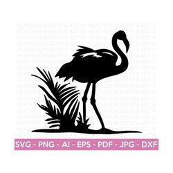 flamingo svg,  flamingo silhouette, flamingo cutting file, summer svg, flamingo clipart, flamingo decor, cut file for cricut, silhouette