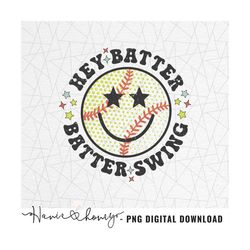 hey batter batter swing png - retro baseball png - baseball vibes - baseball design - trendy baseball png - summer png -