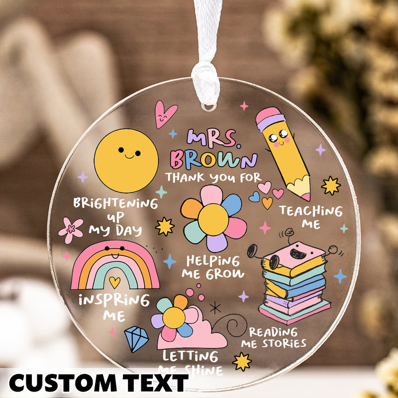 Custom Teacher Christmas Ornament, Personalized Teacher Gift, Teacher Ornament, Teacher Thank You Gift, Teacher Appreciation Gifts - 3.jpg