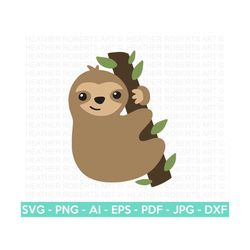 sloth svg, cute sloth svg, sloth design svg, sloth t-shirt svg, sloth clipart, sloth decor, cut file for cricut, silhouette