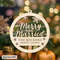 Merry and Married Christmas Ornament, Just Married Ornament, Wood Custom Christmas Ornament, First Christmas Married, Wedding Gift Keepsake - 1.jpg