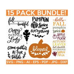 fall svg bundle, fall svg, autumn svg, thanksgiving svg, fall svg designs, fall sign, autumn bundle svg, cut file cricut, silhouette, png