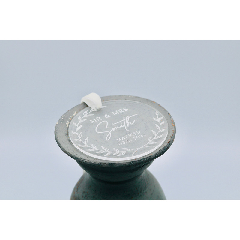 Personalized Wedding Ornament Personalized Married Gift Clear Acrylic Ornament Wedding Gift Gift for Couple Mr & Mrs A003 - 3.jpg