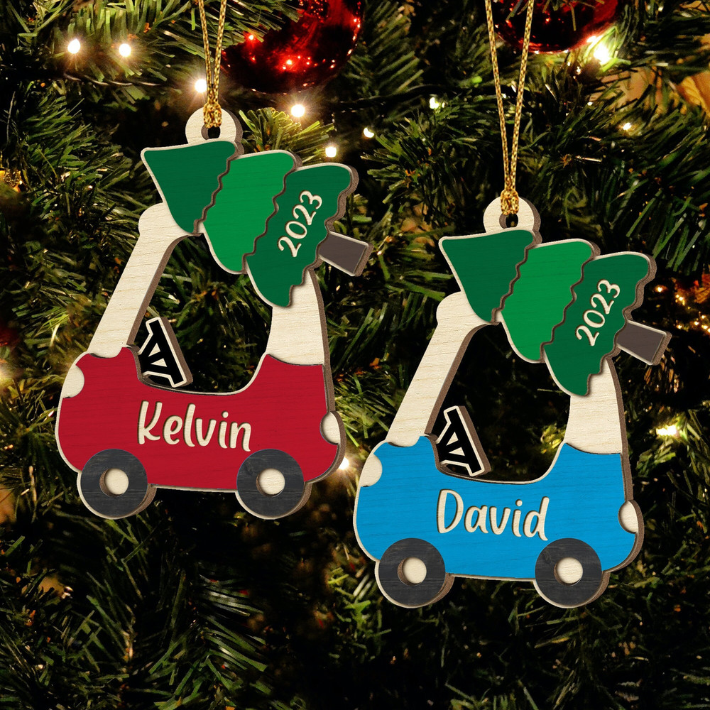 Baby's First Christmas Ornament , Personalized Kids Christmas Ornament, Custom New Baby Gift, Baby Shower Gift,  Kid Christmas Car Ornament - 2.jpg