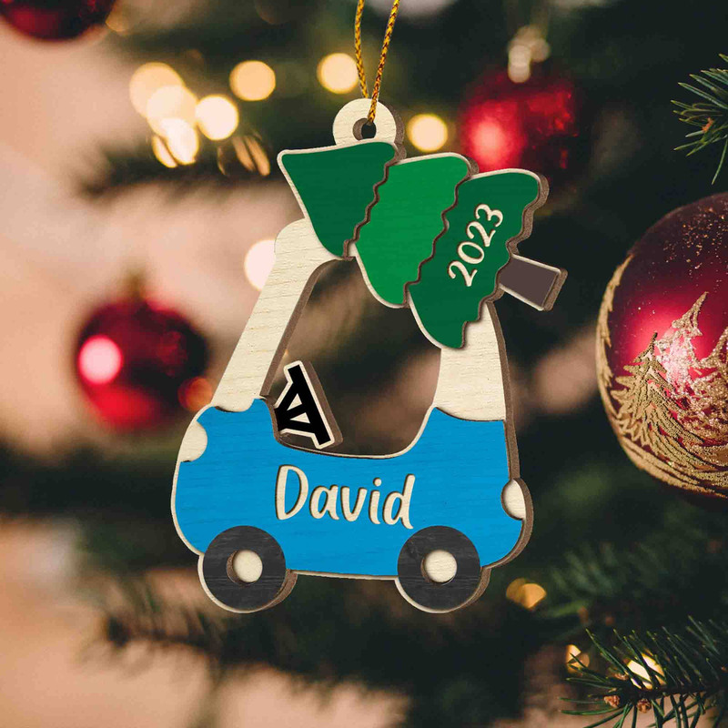 Baby's First Christmas Ornament , Personalized Kids Christmas Ornament, Custom New Baby Gift, Baby Shower Gift,  Kid Christmas Car Ornament - 4.jpg