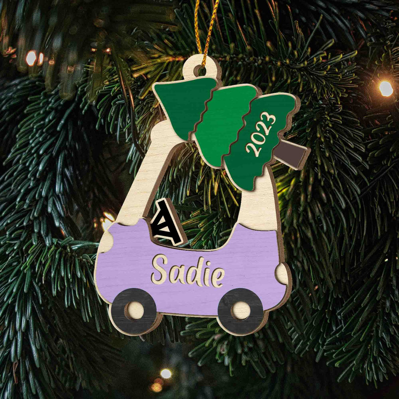 Baby's First Christmas Ornament , Personalized Kids Christmas Ornament, Custom New Baby Gift, Baby Shower Gift,  Kid Christmas Car Ornament - 8.jpg