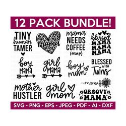 mama svg bundle, mom svg, groovy mama, boy mama, girl mama, blessed mama, boy mom svg,mom shirt,mother's day,cut files for cricut,silhouette