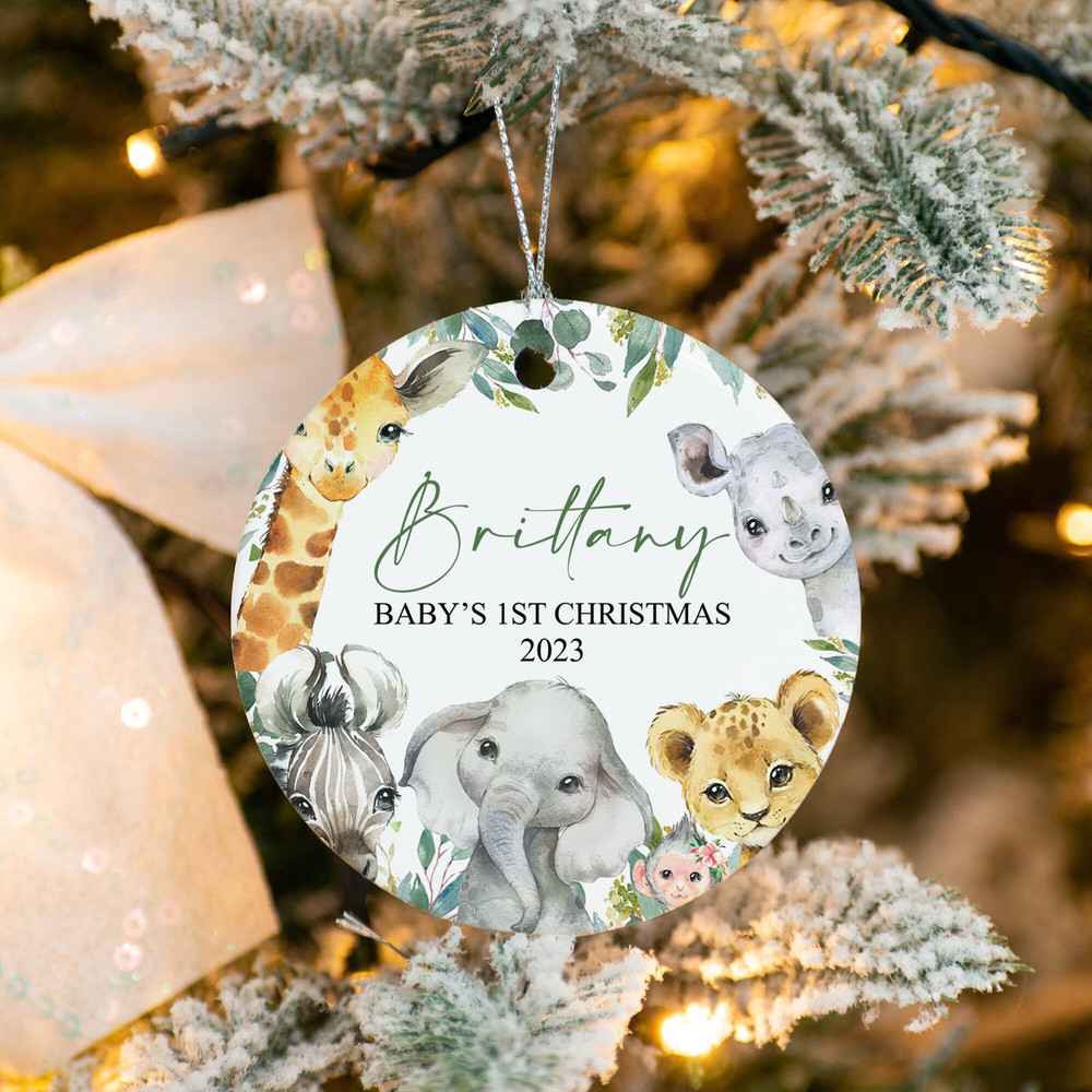 Personalized Baby First Christmas Ornament 2023, Baby Shower Gift, Custom Baby Keepsake, Newborn Gift, 1st Christmas, New Baby, Bauble - 1.jpg