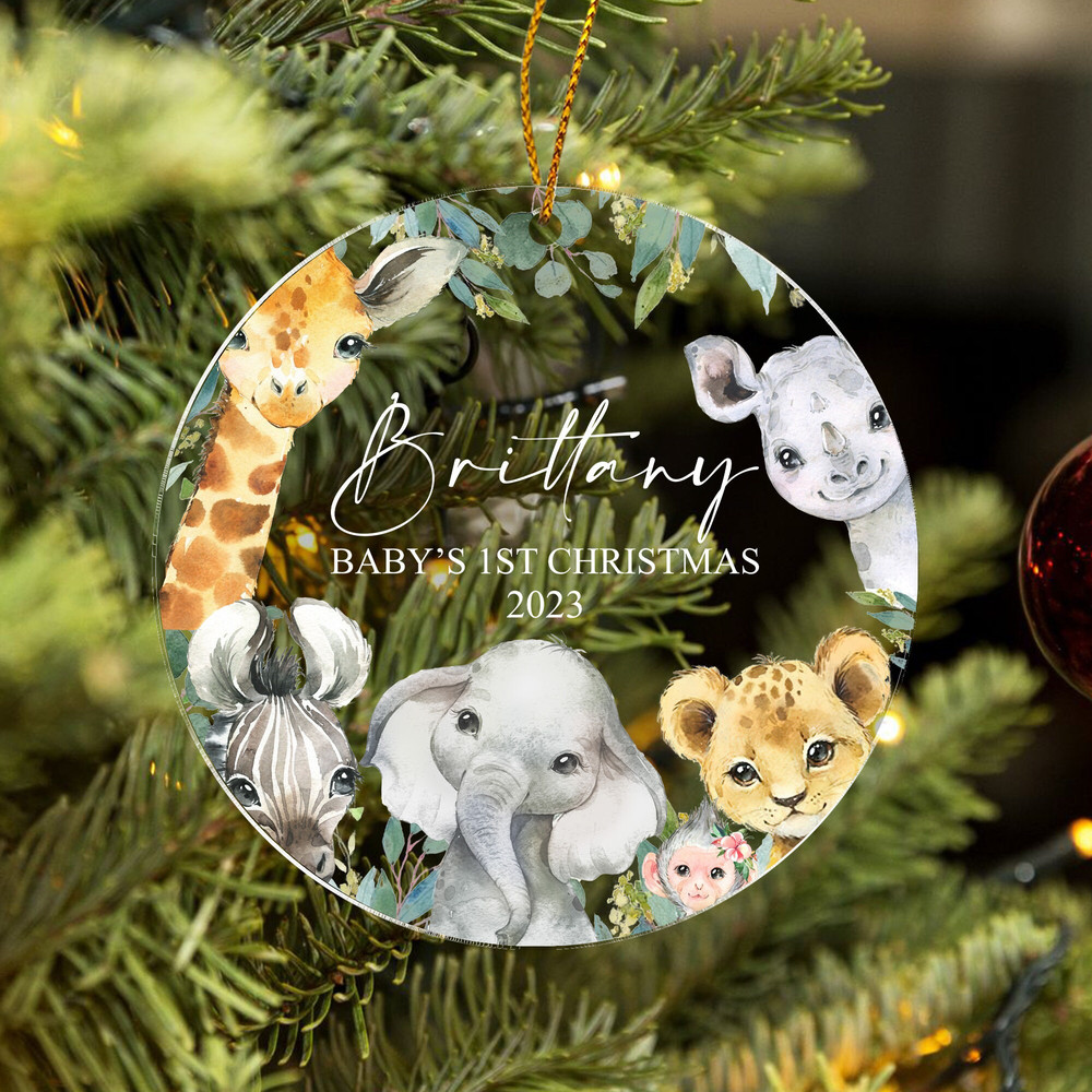 Personalized Baby First Christmas Ornament 2023, Baby Shower Gift, Custom Baby Keepsake, Newborn Gift, 1st Christmas, New Baby, Bauble - 2.jpg