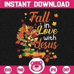 autumn fall in love with jesus png, thanksgiving png, fall png ,thanksgiving png, thanksgiving family matching thanksgiv