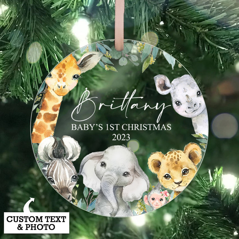 Personalized Baby First Christmas Ornament 2023, Baby Shower Gift, Custom Baby Keepsake, Newborn Gift, 1st Christmas, New Baby, Bauble - 3.jpg
