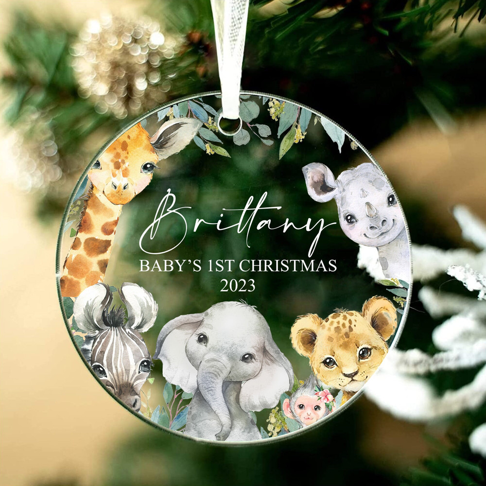 Personalized Baby First Christmas Ornament 2023, Baby Shower Gift, Custom Baby Keepsake, Newborn Gift, 1st Christmas, New Baby, Bauble - 4.jpg