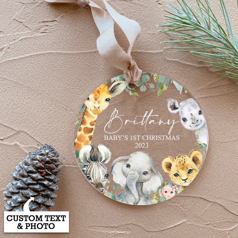 Personalized Baby First Christmas Ornament 2023, Baby Shower Gift, Custom Baby Keepsake, Newborn Gift, 1st Christmas, New Baby, Bauble - 6.jpg