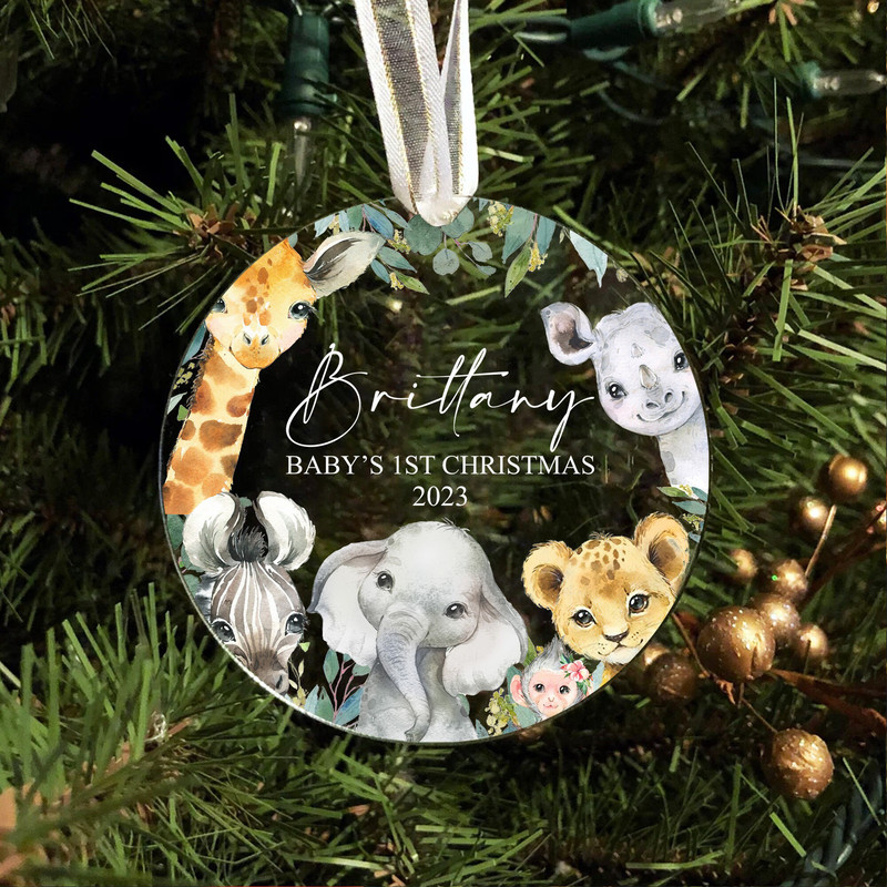 Personalized Baby First Christmas Ornament 2023, Baby Shower Gift, Custom Baby Keepsake, Newborn Gift, 1st Christmas, New Baby, Bauble - 8.jpg