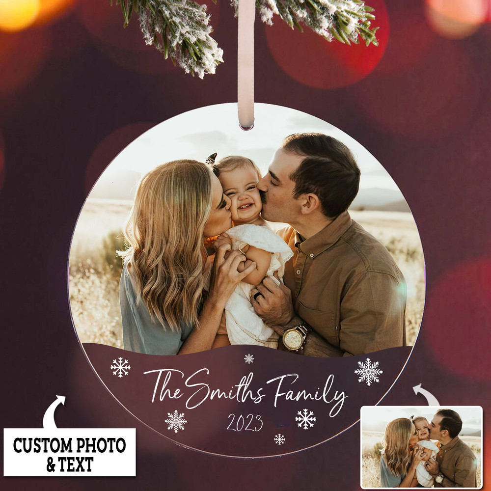 Personalized Family Ornament 2023, Christmas Gift Ornament, Custom Photo Ornament, Personalized Christmas Ornament, Family Picture Ornament - 2.jpg