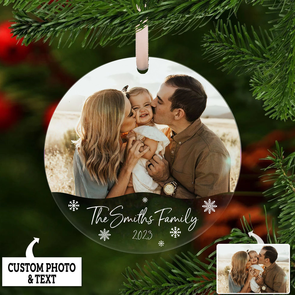 Personalized Family Ornament 2023, Christmas Gift Ornament, Custom Photo Ornament, Personalized Christmas Ornament, Family Picture Ornament - 3.jpg