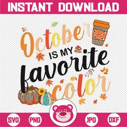 october is my favorite color png, fall leaves autumn png, thanksgiving png, thankful png, fall png, thankful png,thanksg