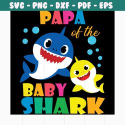 papa of the baby shark svg, trending svg, baby shark svg, papa shark svg, papa svg, shark svg, dad shark svg, dad svg, d