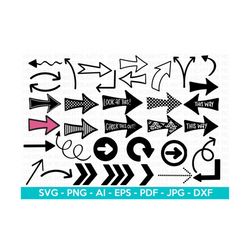 arrows svg bundle, arrows svg, arrow signs svg bundle, right arrow svg, left arrow svg, hand-drawn heart svg, cut files cricut, silhouette