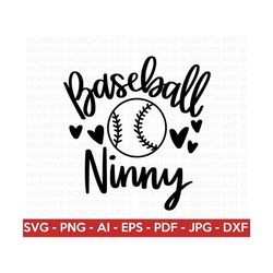 custom order - baseball ninny svg, baseball svg, baseball shirt svg, supportive grandma svg, baseball sport, cut file cricut, silhouette