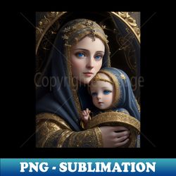 Madonna and Child - High-Quality PNG Sublimation Download - Unleash Your Creativity
