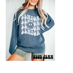 senior sweatshirt, comfort colors senior class sweatshirt, senior year sweatshirt, senior class 2024 2025 crewneck long