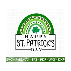 happy st. patrick's day svg, st. patrick's day svg, st. patrick's rainbow svg, irish, clover svg, shamrock svg, cut file cricut,silhouette