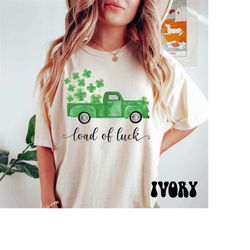 shamrock leopard truck st patrick's day t-shirt, comfort colors vintage st patricks day shirt, cute st paddys tee,gift f