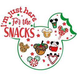 merry christmas disney mickey snacks family logo svg