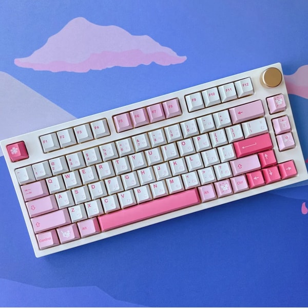 Pink Keycaps Set For Mechanical Keyboard | Inspire Uplift