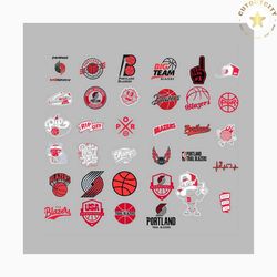 portland trail blazers logo team svg, sport svg, sport basketball team svg, sport basketball team logo svg, basketball t