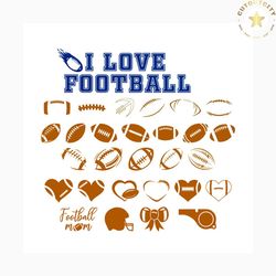 i love football bundle file svg, sport svg, sport lover svg, rugby logo design svg,football bundle file svg, football si