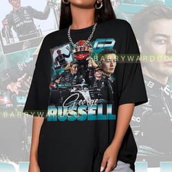 george russell vintage 90s shirt sweatshirt hoodies, george russell tee, formula 1 shirt, george russell graphic tee,
