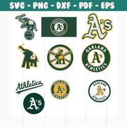 oakland athletics logo bundle file svg, sport svg, sport logo svg, oakland athletics svg, oakland athletics logo design