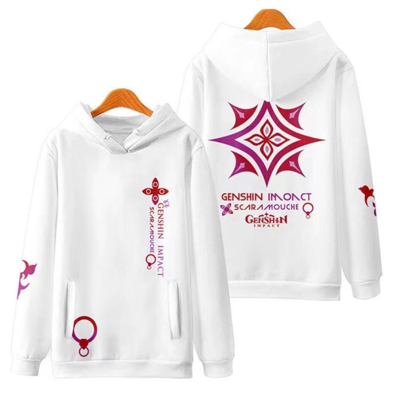 Scaramouche Genshin Impact All Over Print 3D Hoodie Zip Hoodie, Genshin Impact Hoodie 3D Zip Hoodie Fleece Hoodie