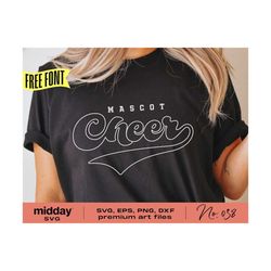 cheerleading svg, cheer team template, svg dxf png eps, cricut cut files, cheerleader shirt, cheer mom svg, cutfile, silhouette, digital