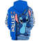 Cute Stitch All Over Print 3D Hoodie Zip Hoodie, Stitch Hoodie 3D Zip Hoodie Fleece Hoodie