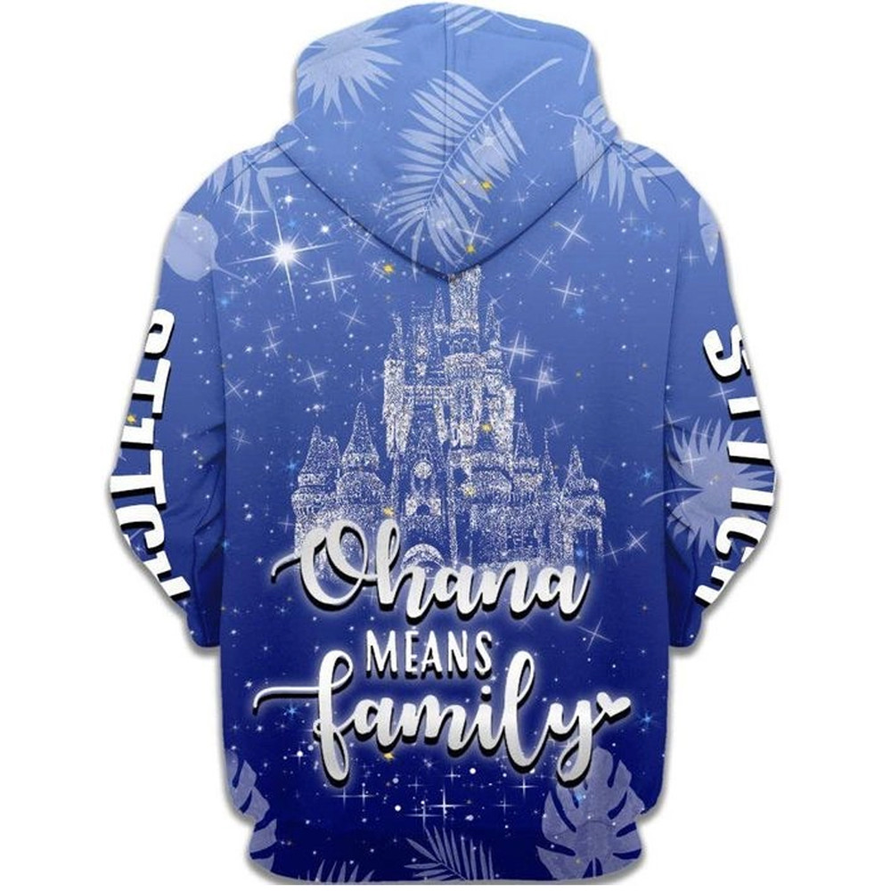 Cute Stitch All Over Print 3D Hoodie Zip Hoodie, Stitch Hoodie 3D Zip Hoodie Fleece Hoodie