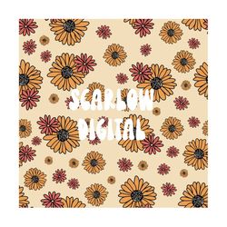 boho hippie floral seamless pattern, hippie flowers digital paper, floral seamless file, hippie sublimation, boho sublim