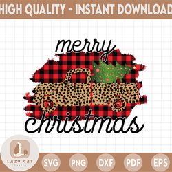 Merry Christmas Png, Sublimate Download, Truck, christmas trees, glitter, leopard, cheetah, sublimation
