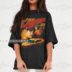 joey logano shirt driver racing championship racing tshirt american vintage design retro graphic tee circuit sweatshirt
