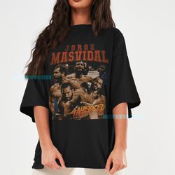 jorge masvidal gamebred t-shirt american professional fighter 90s retro shirt boxing fans vintage graphic tee hoodie swe