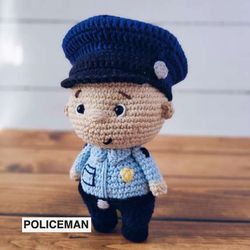 Policeman Crochet pattern PDF