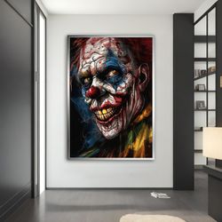 joker graffiti canvas painting, original graffiti art, abstract graffiti, graffiti canvas painting, canvas painting, mod