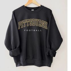 Pittsburgh Football Sweatshirt, Vintage Unisex Pittsburgh Crewneck, Gift for Football Fan, Oversized Pittsburgh Sweatshi